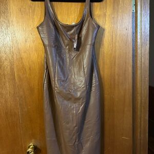 Brown Sleeveless Dress